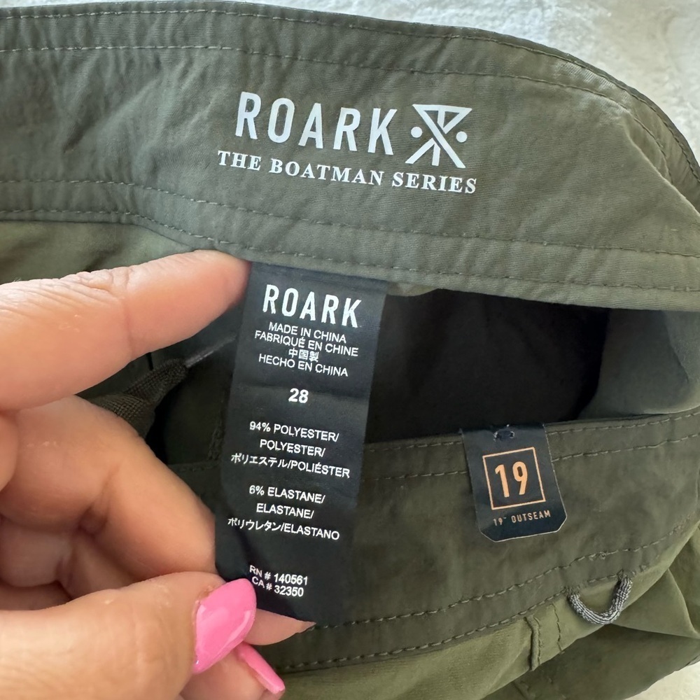 NWT Roark Boatman 19 Shorts in Military - Picture 4 of 4